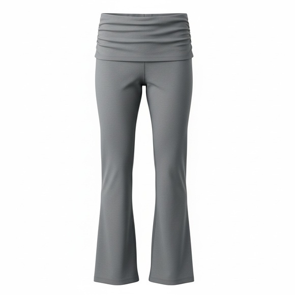 OQQ Pants - Elegant Gray Women's Leggings
